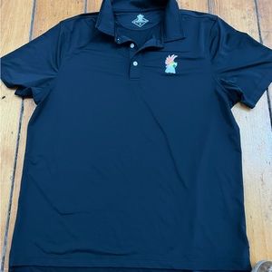 Chubbies Black polo with parrot (large)